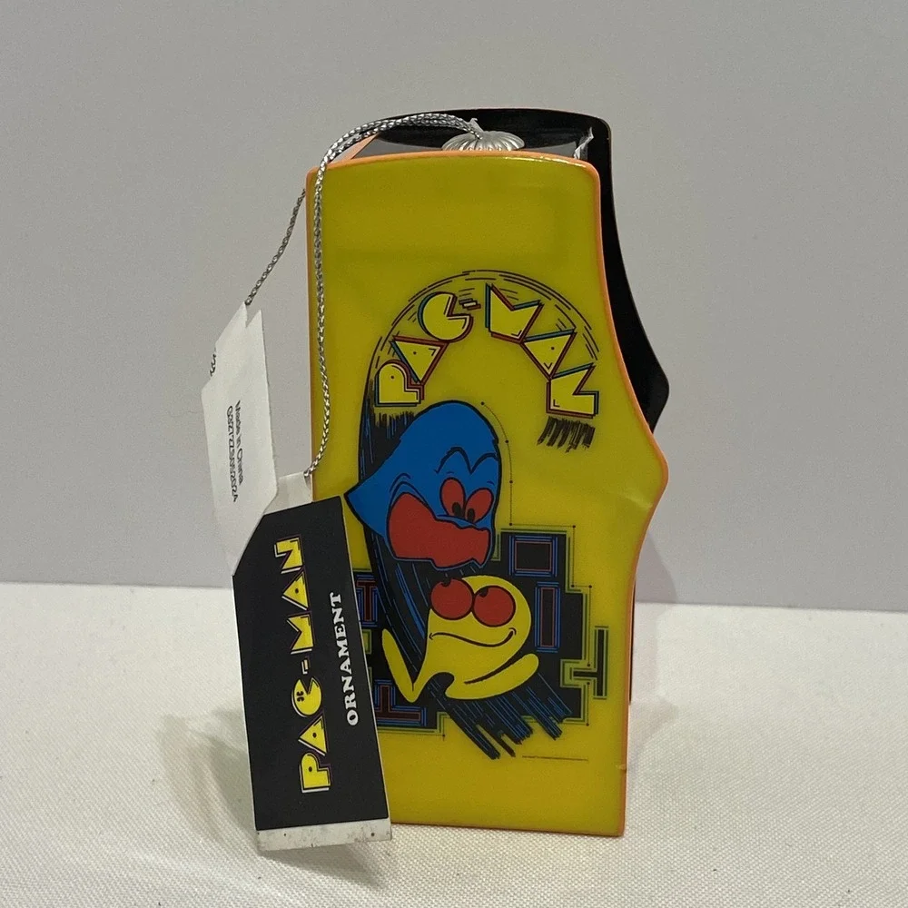 Pac-Man Arcade Video Game Christmas Ornament‎ Decoupage NWT Brand Ruz
